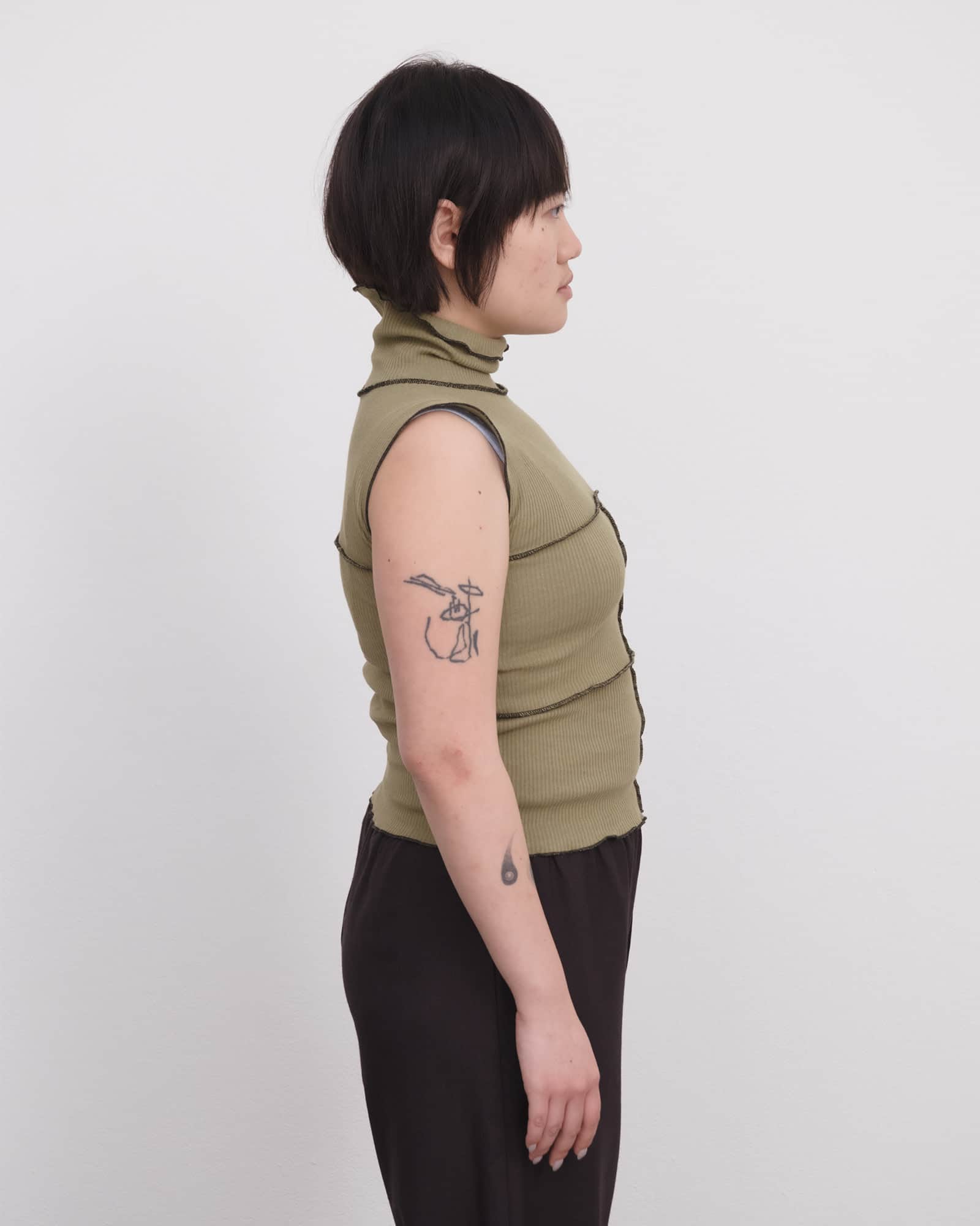 BASERANGE Tanks Cinder Turtleneck Tank