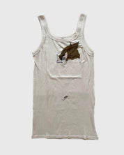 BASERANGE Tanks ECRU / M Repair Cord Tank No.123