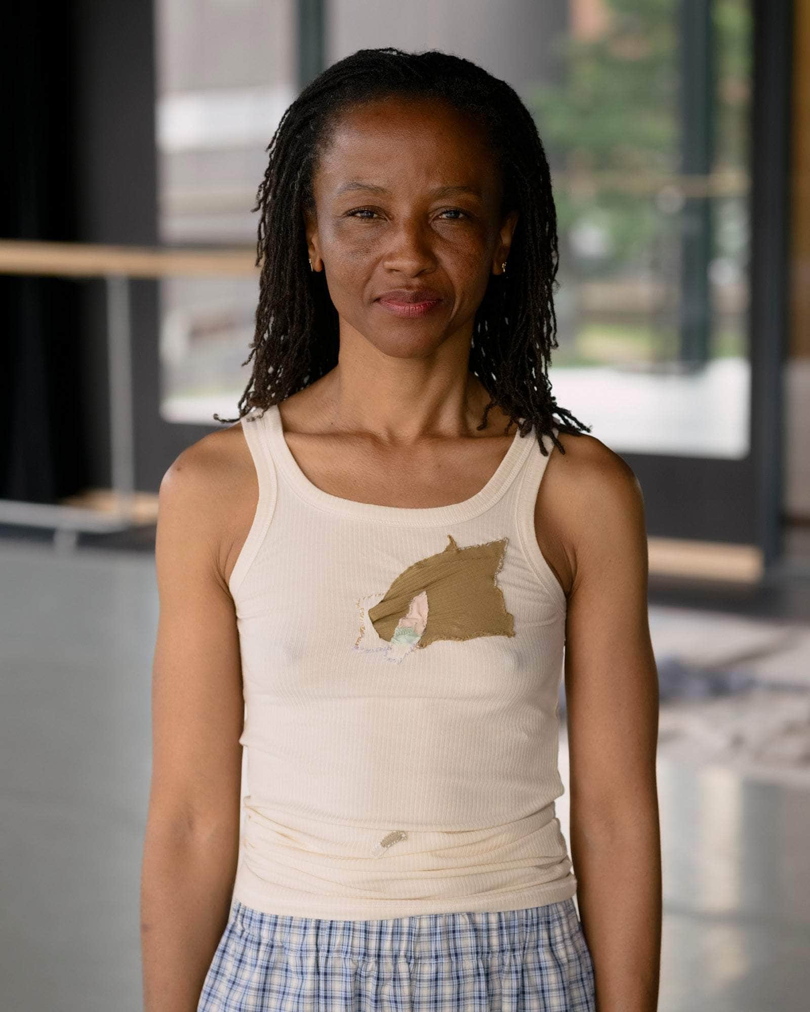 BASERANGE Tanks ECRU / M Repair Cord Tank No.123