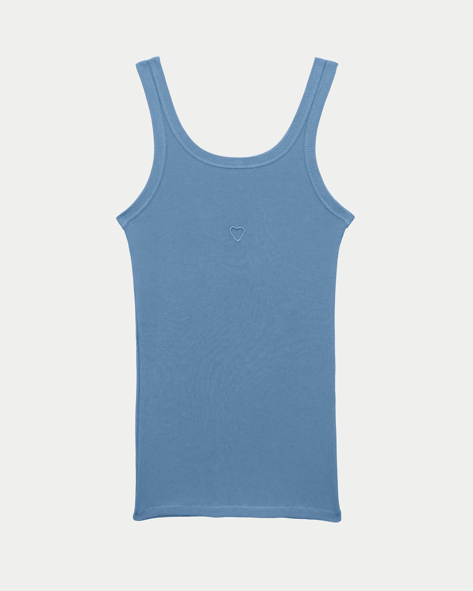Heart Tank in Assortment | Organic cotton rib | en | Baserange