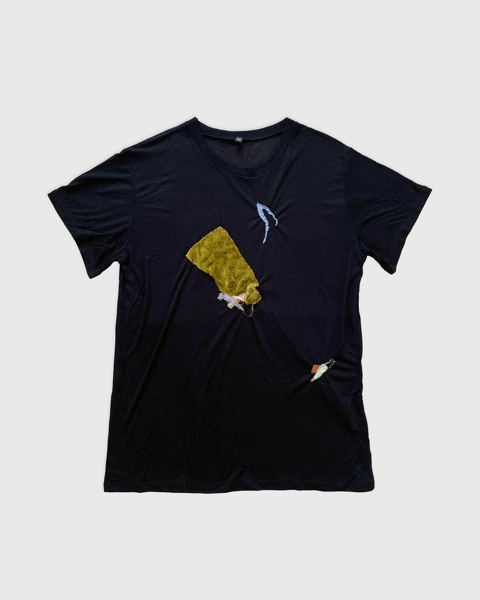 BASERANGE Tee Shirts BLACK / M Repair Tee Shirt No.126