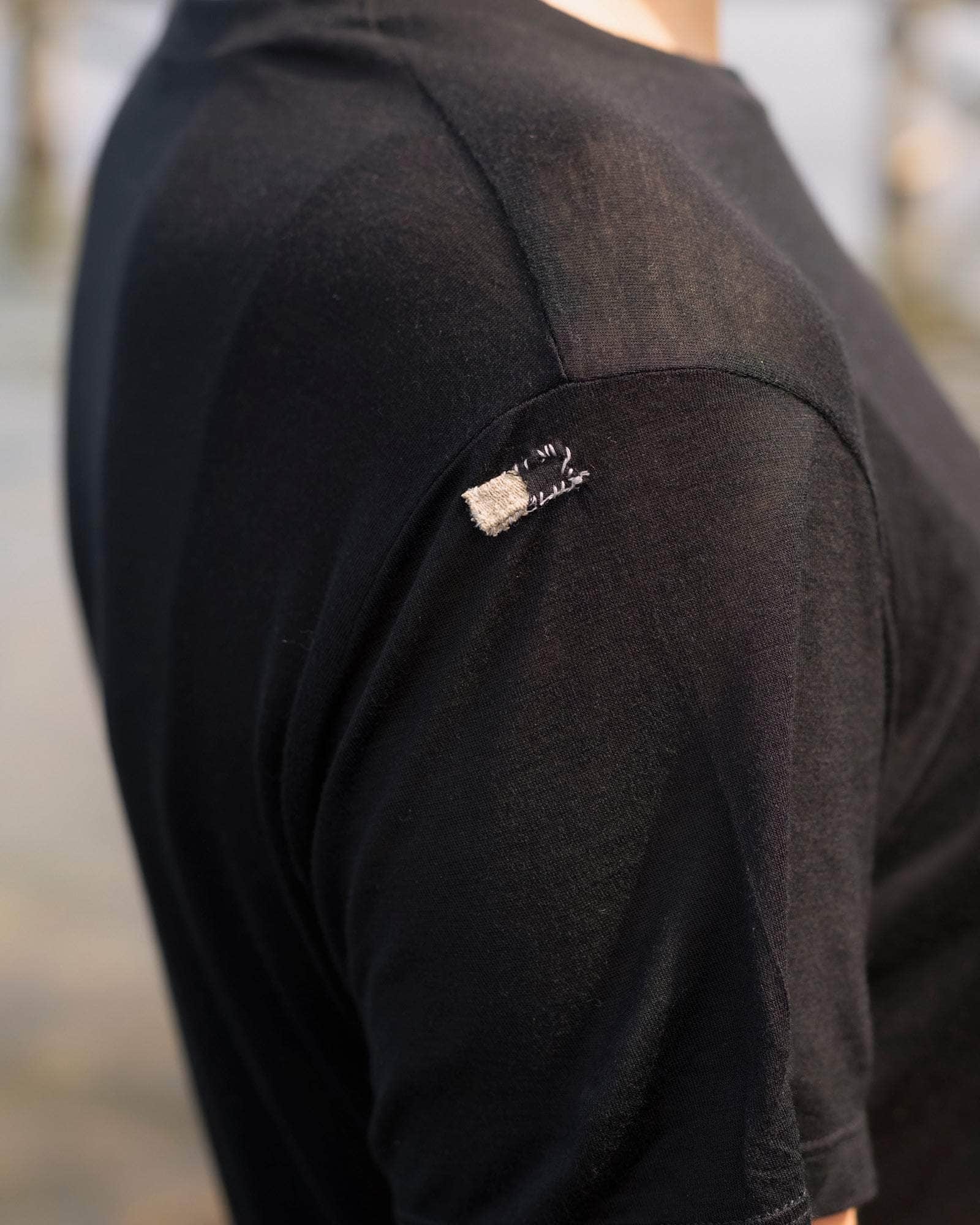 BASERANGE Tee Shirts BLACK / M Repair Tee Shirt No.126