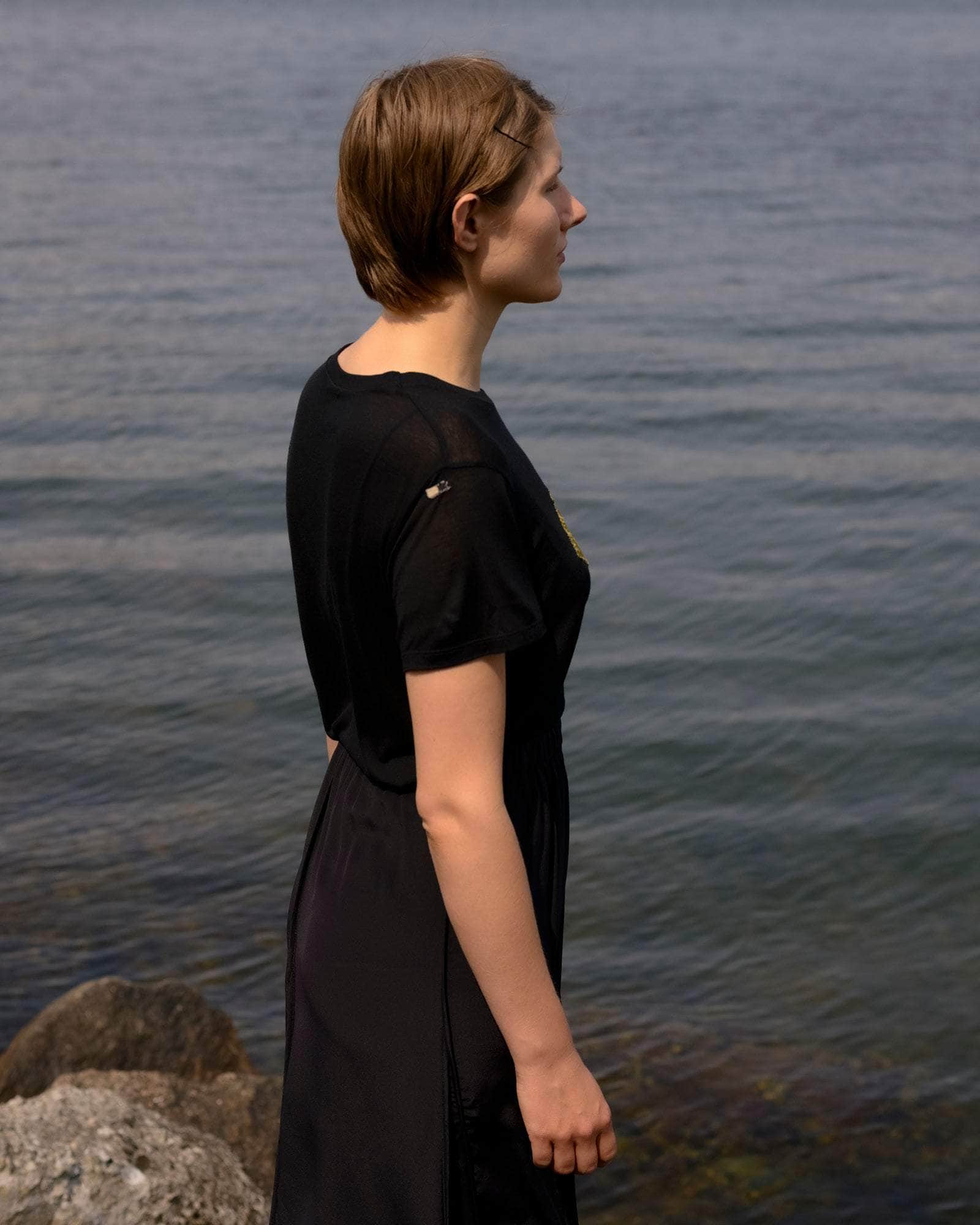 BASERANGE Tee Shirts BLACK / M Repair Tee Shirt No.126