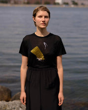 BASERANGE Tee Shirts BLACK / M Repair Tee Shirt No.126