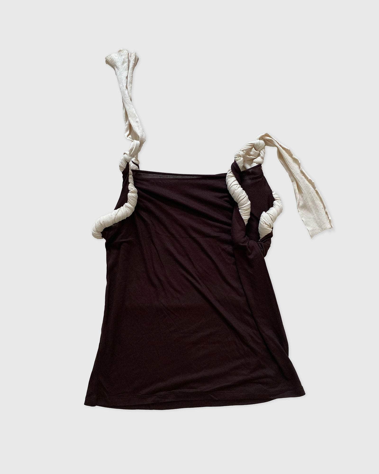 BASERANGE Tee Shirts BROWN / S Repair Tee Shirt No.131