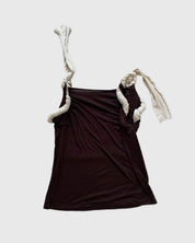 BASERANGE Tee Shirts BROWN / S Repair Tee Shirt No.131