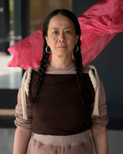 BASERANGE Tee Shirts BROWN / S Repair Tee Shirt No.131