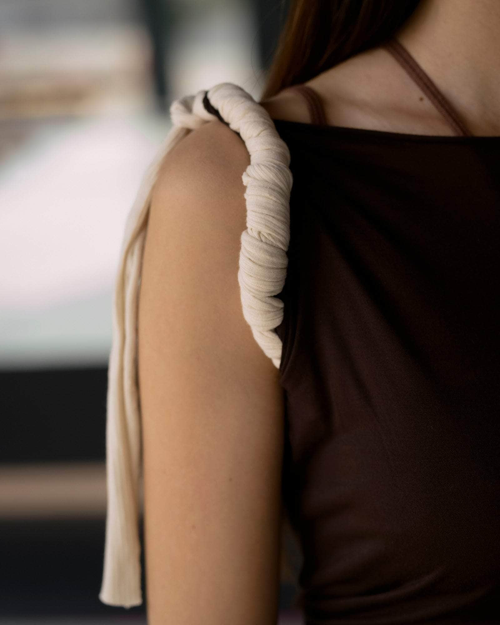 BASERANGE Tee Shirts BROWN / S Repair Tee Shirt No.131