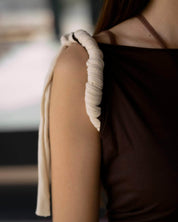 BASERANGE Tee Shirts BROWN / S Repair Tee Shirt No.131