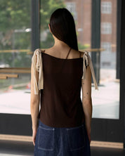 BASERANGE Tee Shirts BROWN / S Repair Tee Shirt No.131