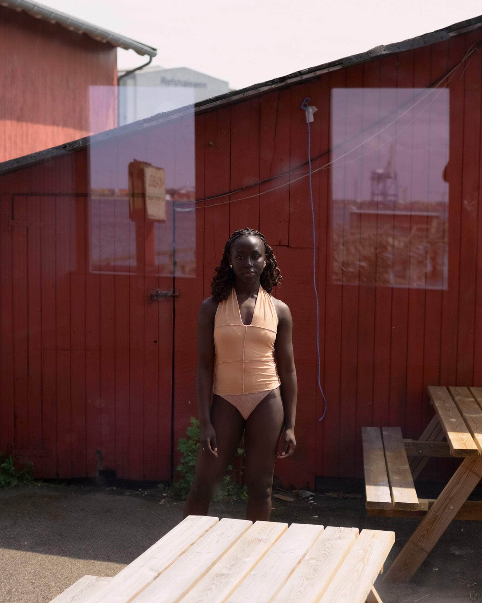 BASERANGE Tee Shirts CINDER HALTER TOP