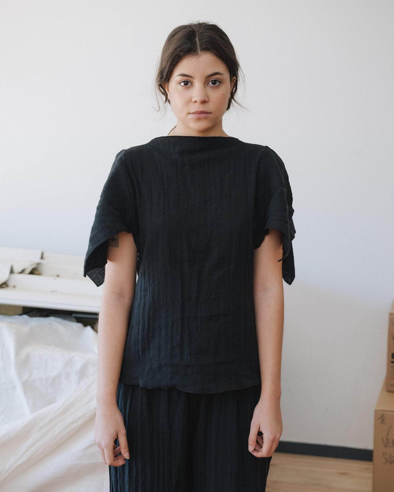 baserange top folio - Lin froissé