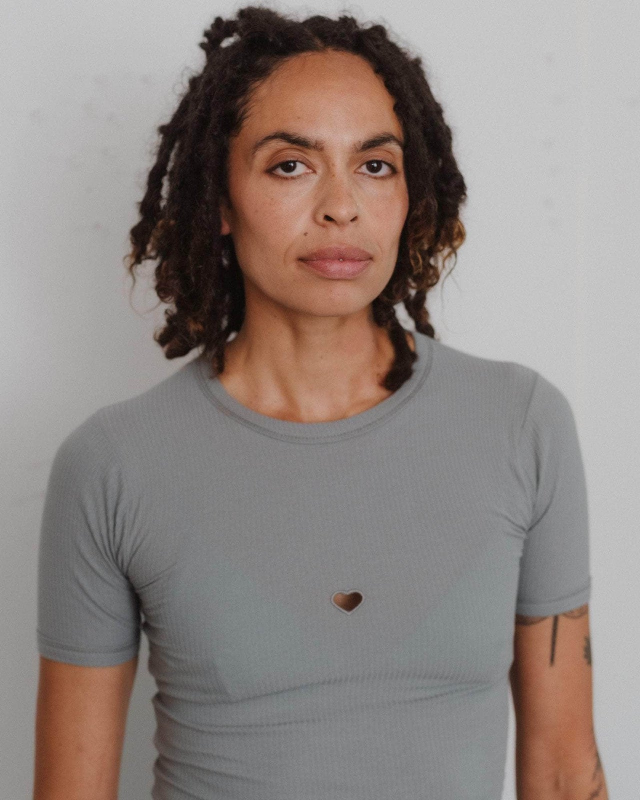 Heart Tee Shirt in Assortment | Fine organic cotton rib | en 