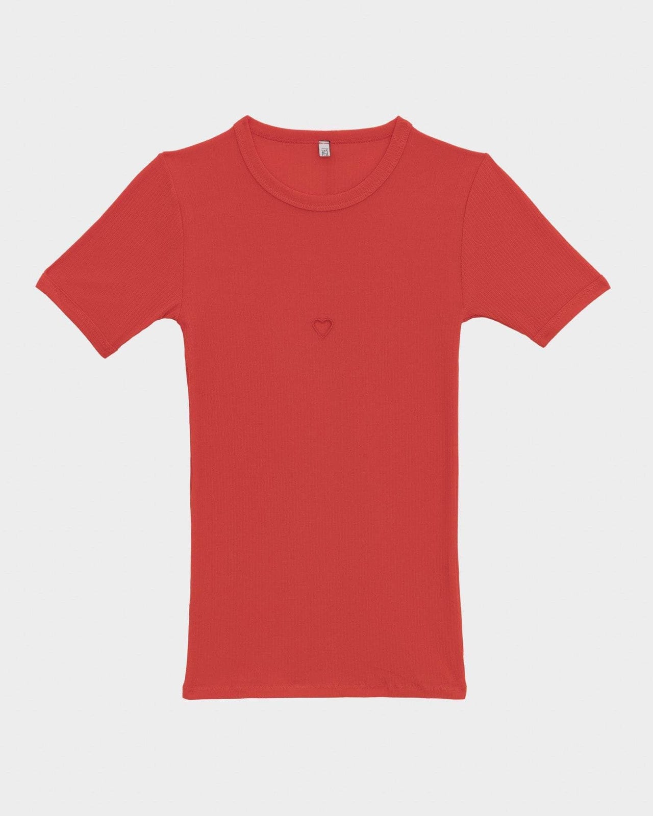 Heart Tee Shirt in Assortment | Fine organic cotton rib | en 