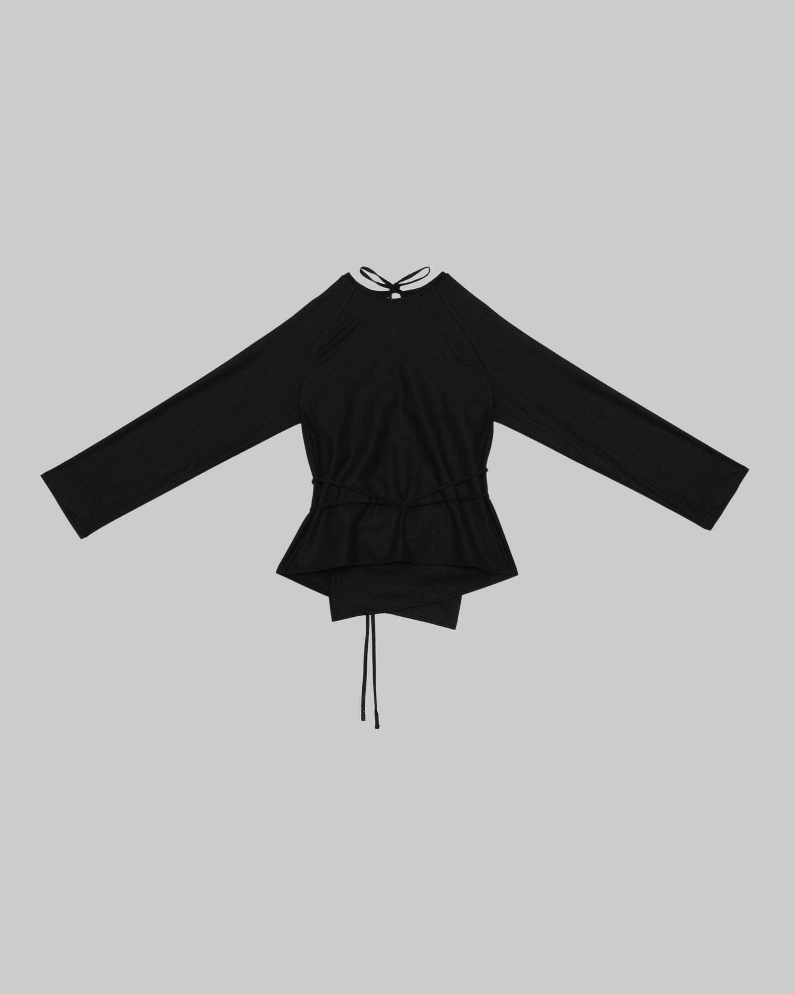 BASERANGE Tee Shirts Long Sleeve Apron Top