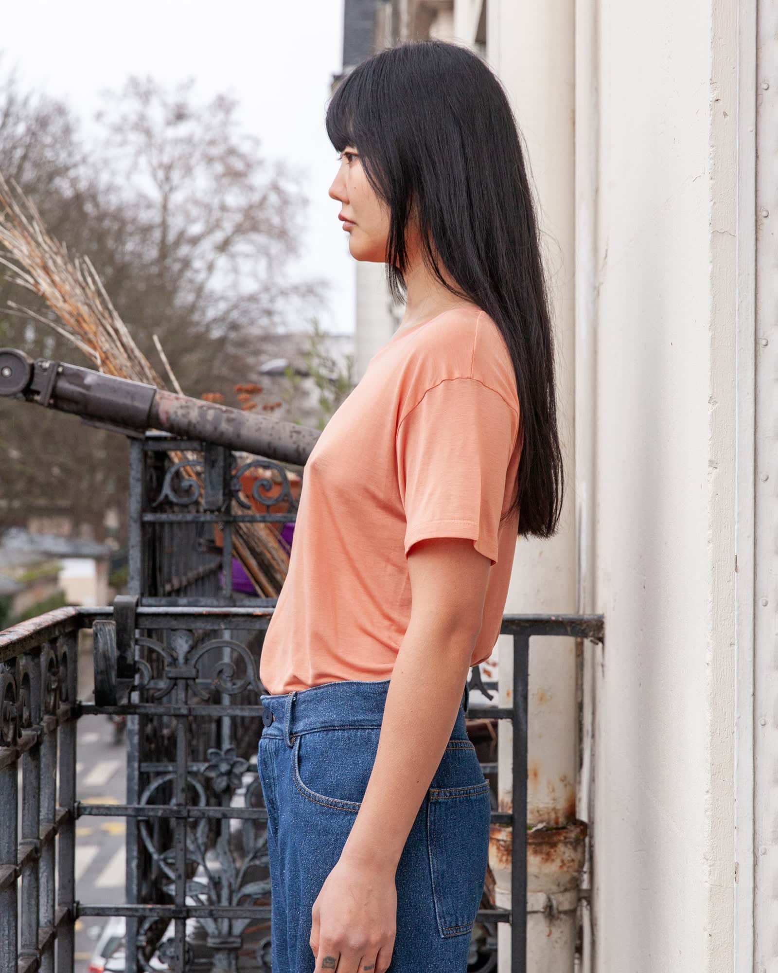 BASERANGE Tee Shirts Loose Tee Shirt