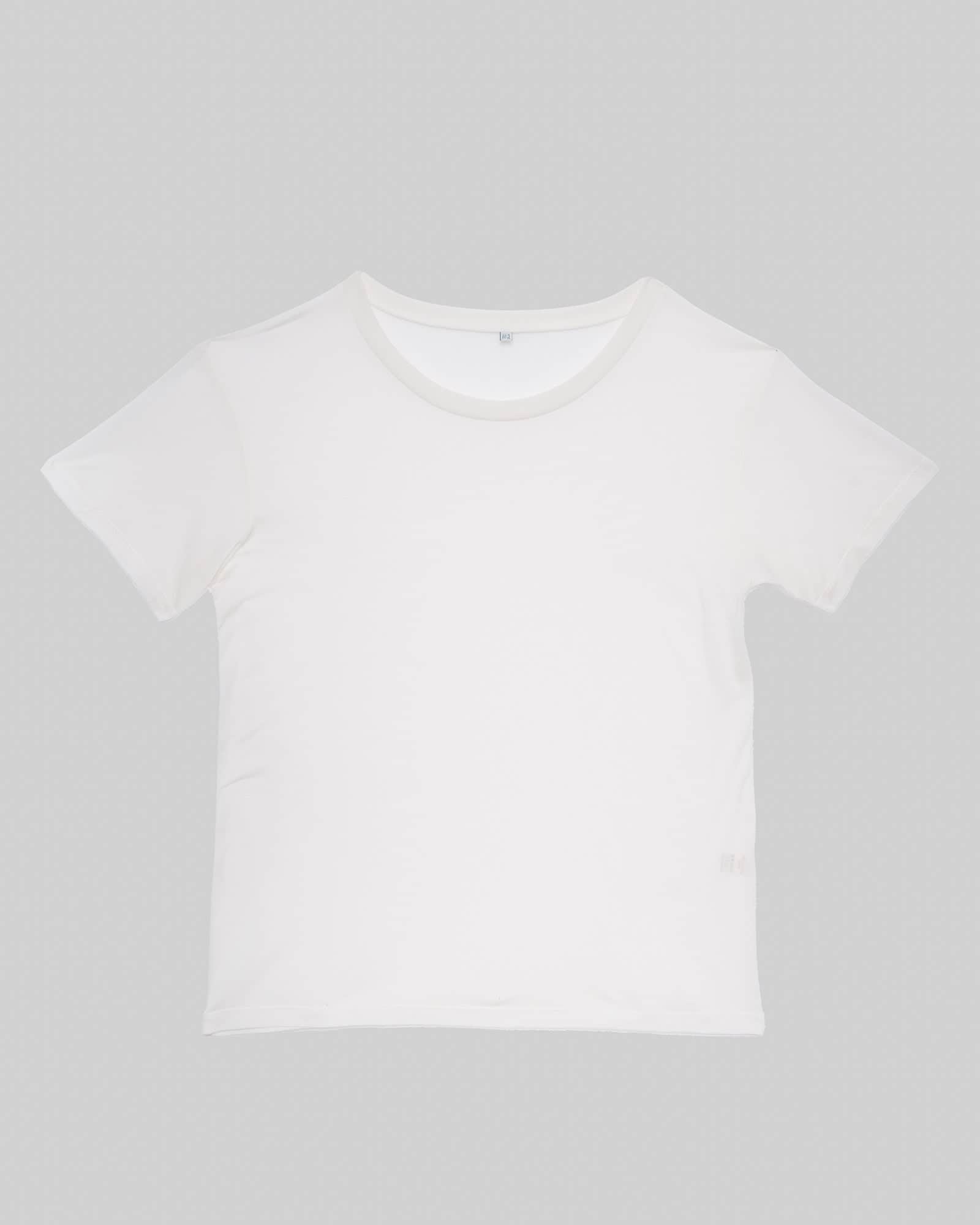 Loose Tee Shirt in Undyed | Bamboo lyocell | Baserange