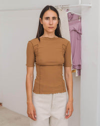 Omato 3/4 T-Shirt - ALAMILLO BROWN / XS