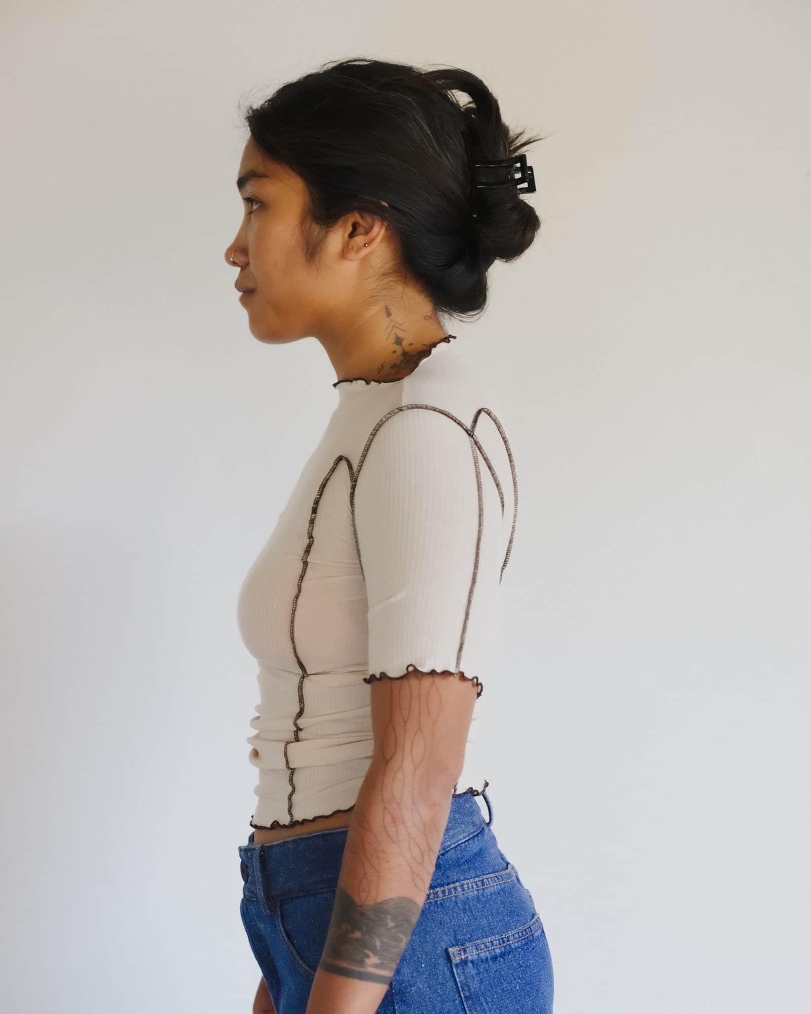 BASERANGE Tee Shirts Omato 3/4 Tee Shirt