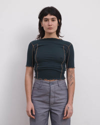 Omato 3/4 T-shirt - HIRSU GREEN / XS