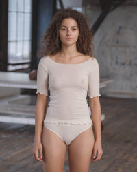 Pama 3/4 T-Shirt - OFF WHITE / XS