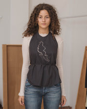 BASERANGE Tops Lei Apron Top