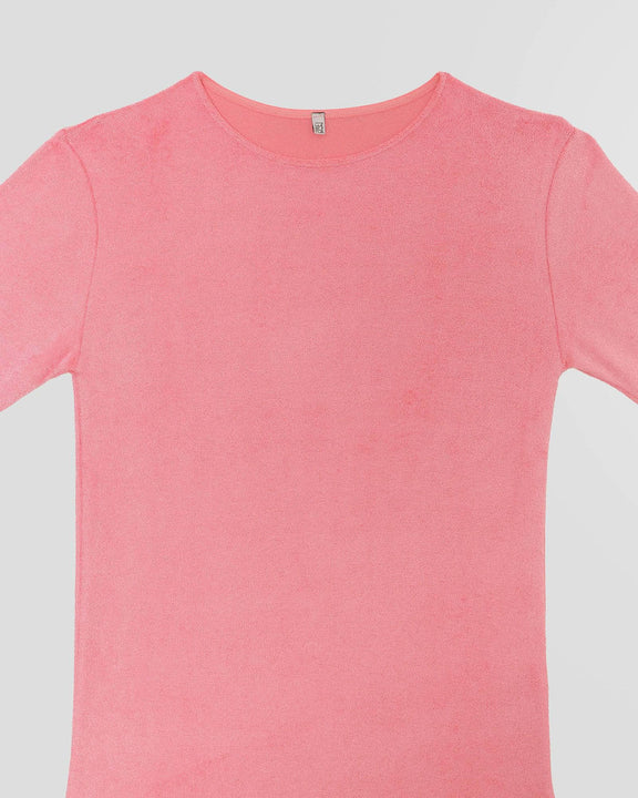 baserange ベロアTシャツ　ピンク