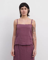Shok Slip Top - AUBERGINE / S