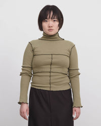 Cinder Turtleneck - MOSS GREEN / XS