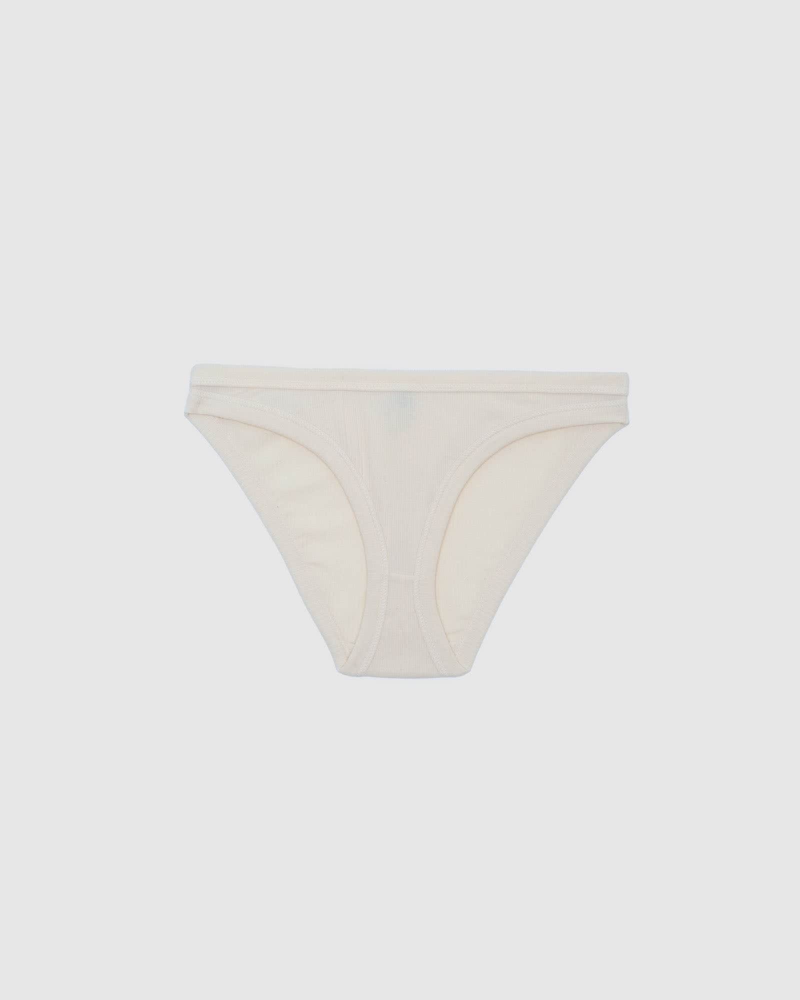 Heart Bellショーツ in Undyed | オーガニックコットンリブ | Baserange
