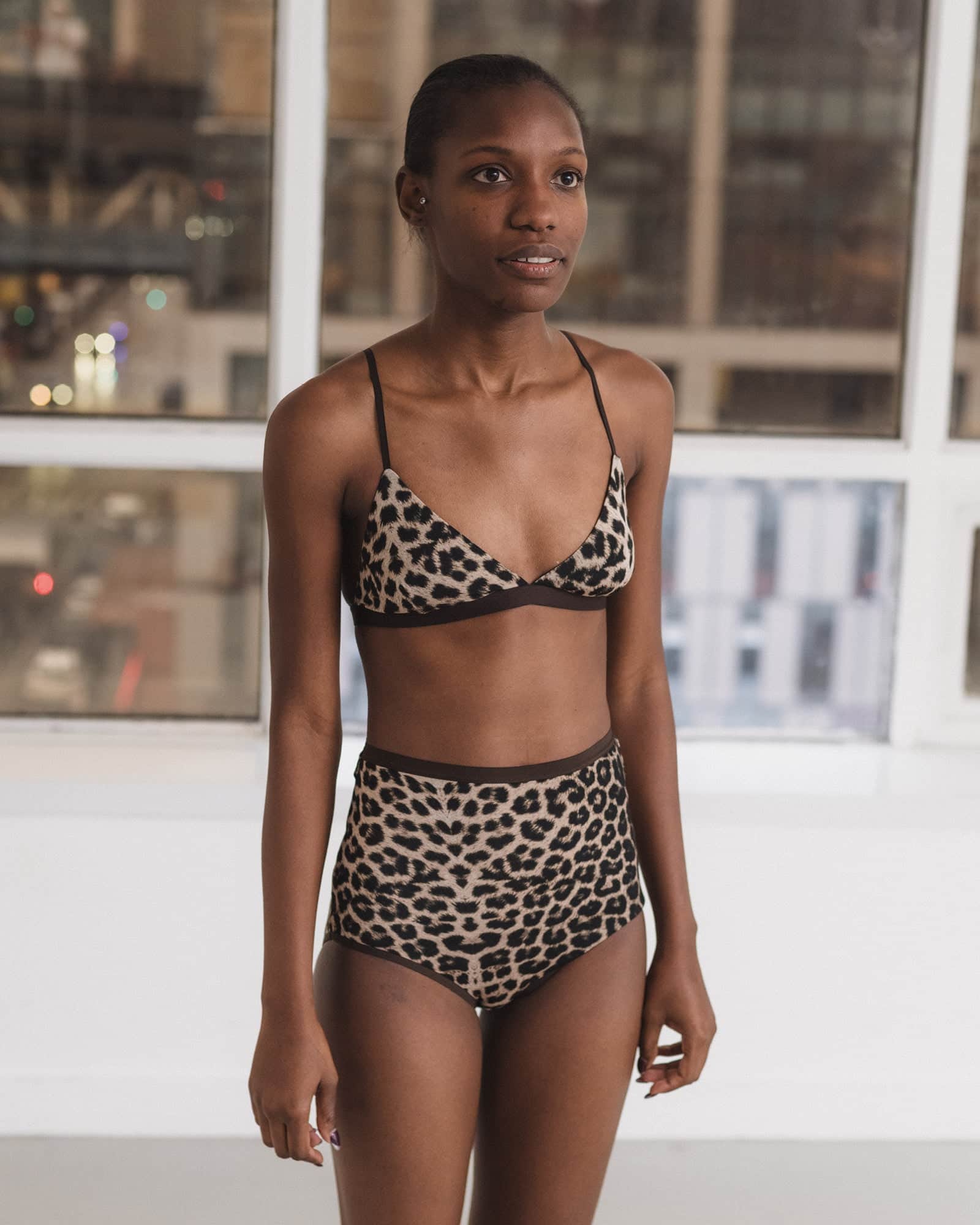 Emily Body in Leopard | Circulose jersey | Baserange