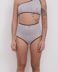 Highwaist Crescent Pants - DONA BLUE / XS