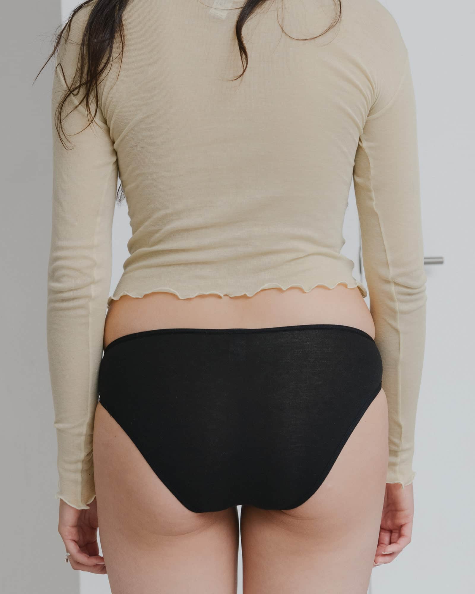 Baserange Underpants Pack - 3 Bell Pants (Black / black)