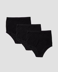 Pack - 3 ハイウエスト Bell パンツ （ブラック / ブラック） - XS