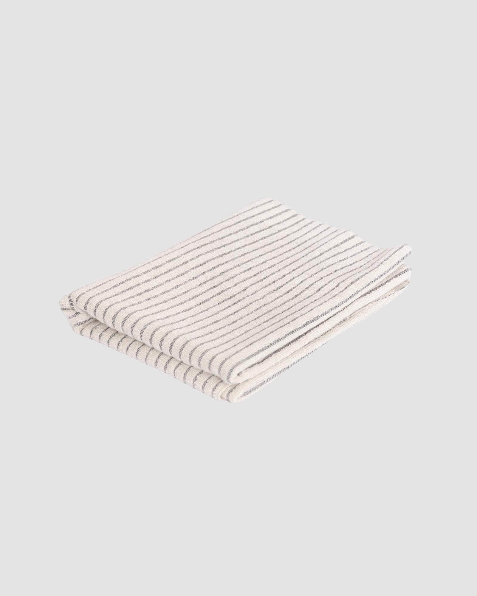 BASERANGE WOVEN BLACK STRIPE / ONE SIZE Yoga Mat Towel