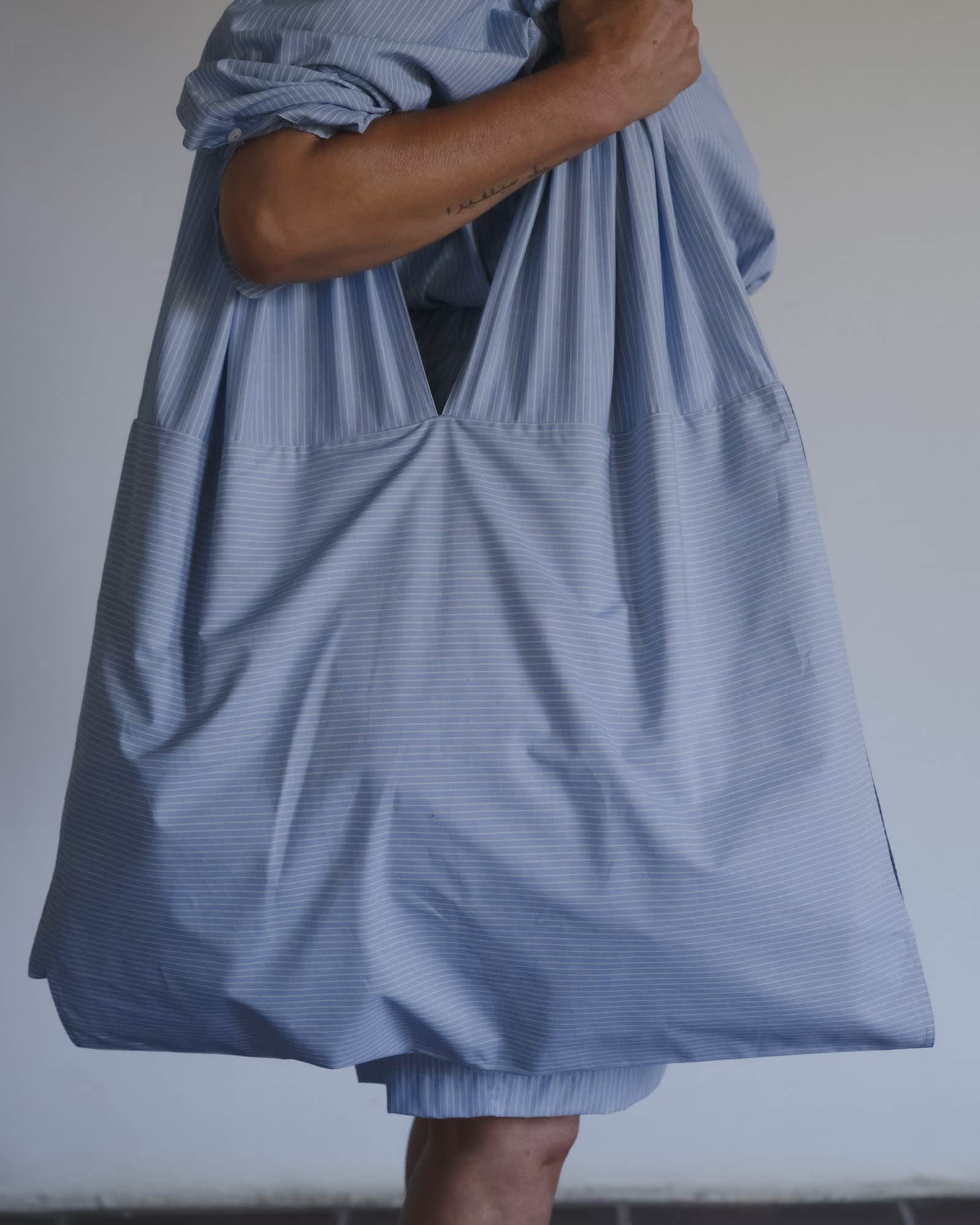 BASERANGE WOVEN BLUE STRIPE / ONE SIZE HALE BAG