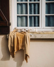 BASERANGE WOVEN BROWN STRIPE / ONE SIZE Yoga Mat Towel