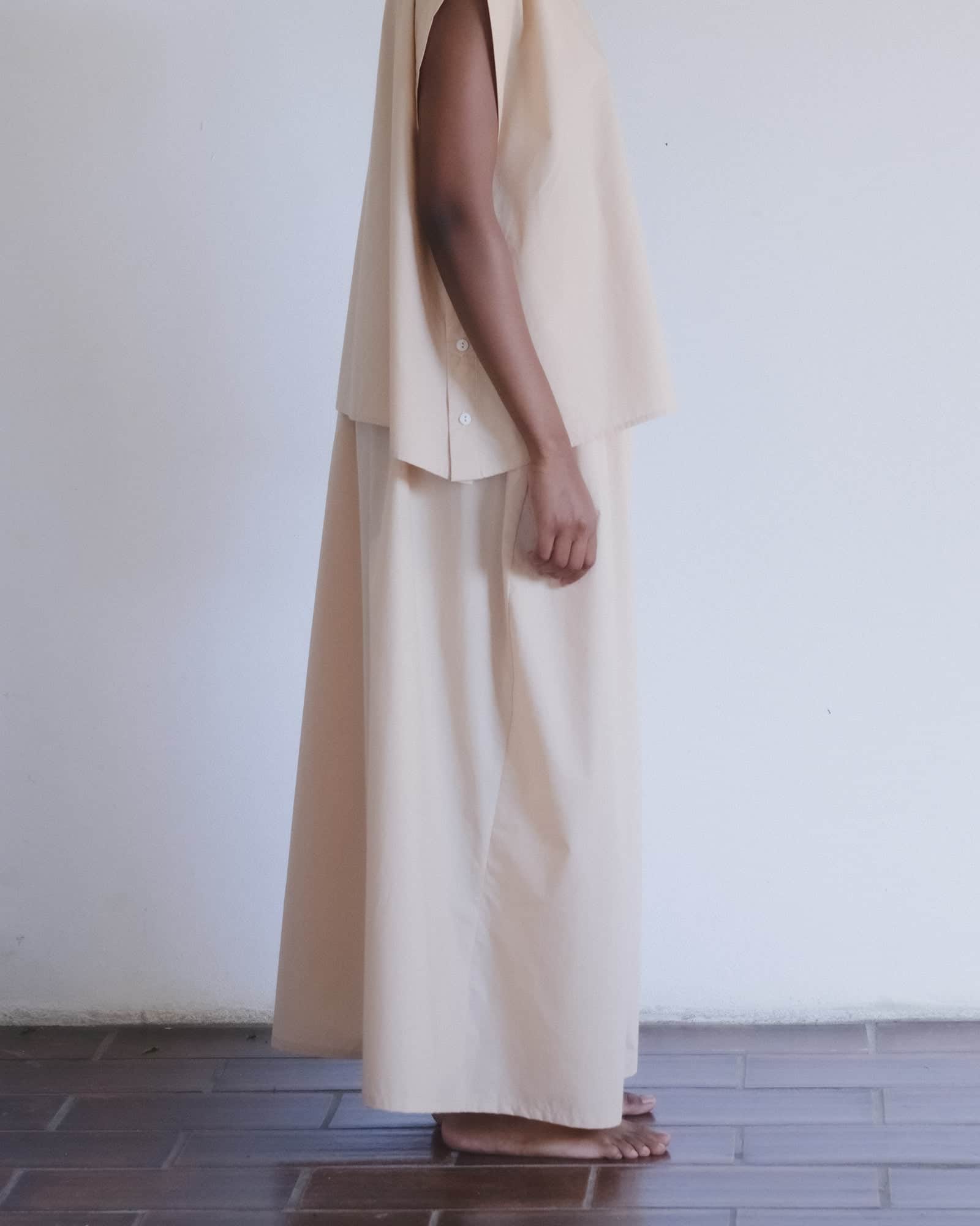 BASERANGE WOVEN CABLE PANTS