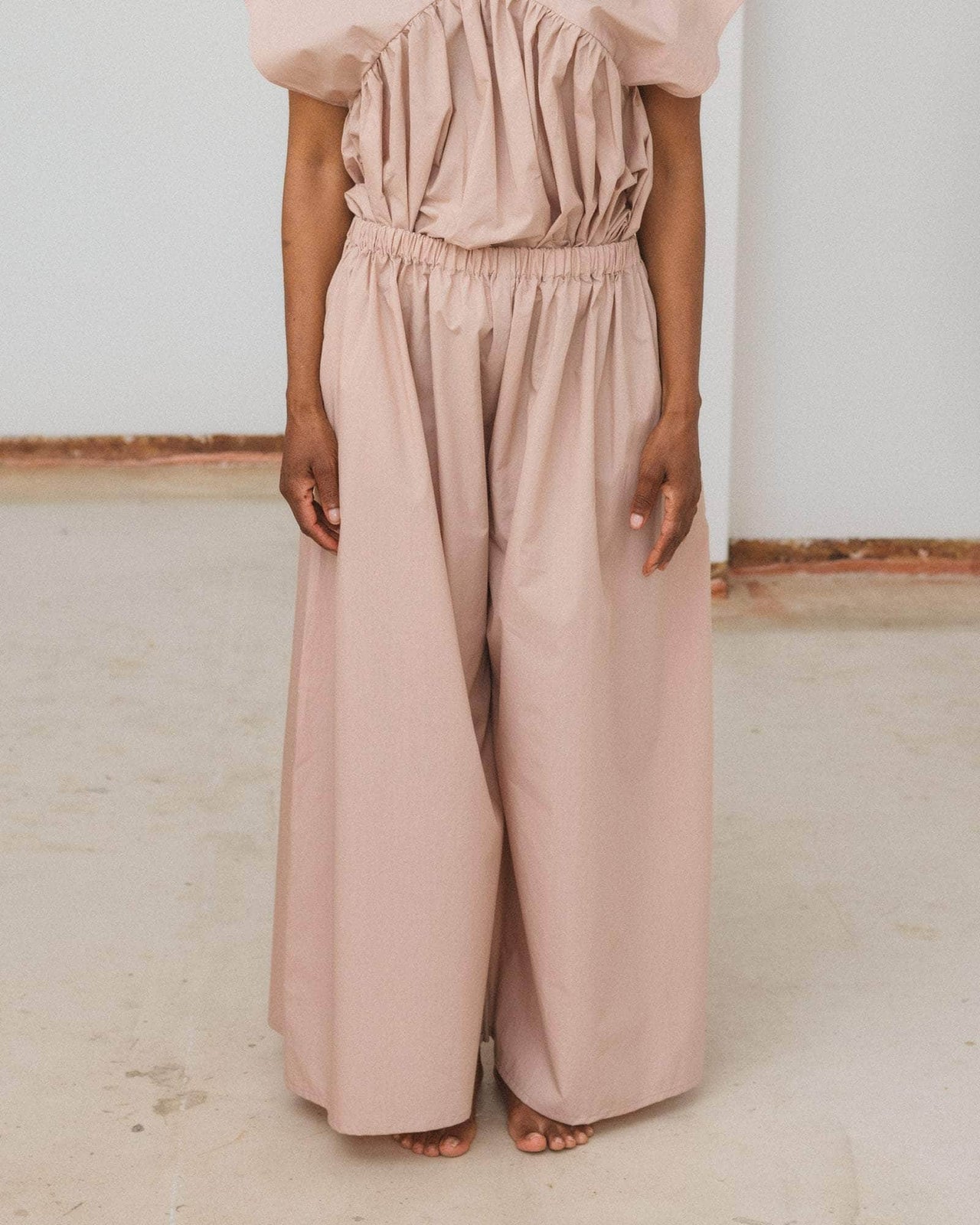 baserange pantalon cable - Popeline de coton biologique