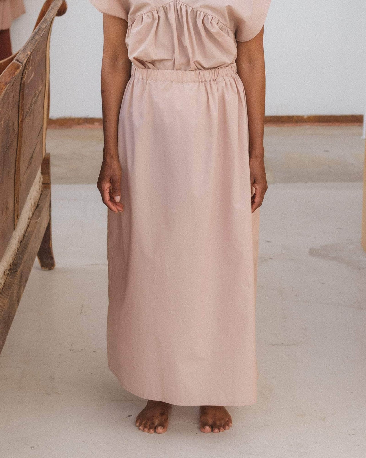 baserange jupe cable - Popeline de coton biologique