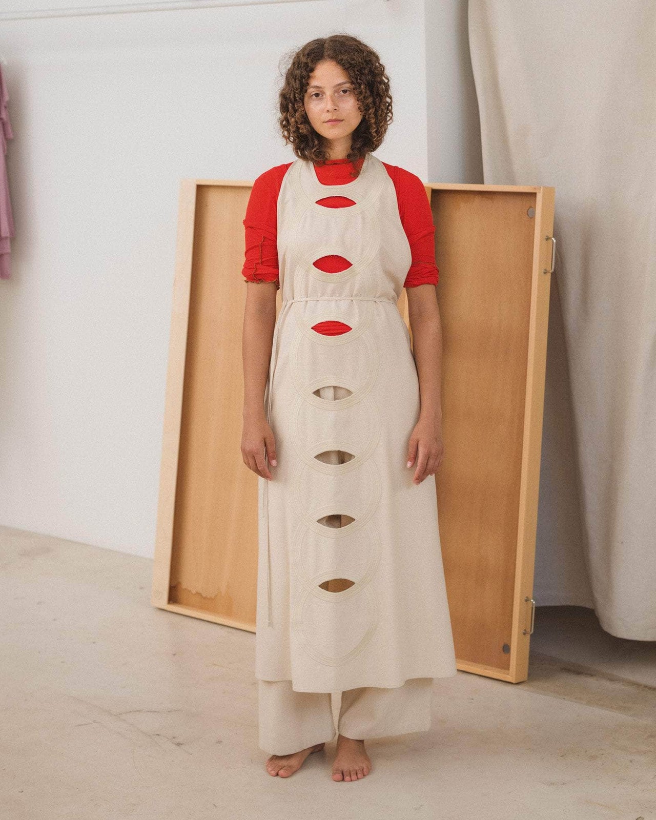 baserange robe apron chain - Soie sauvage