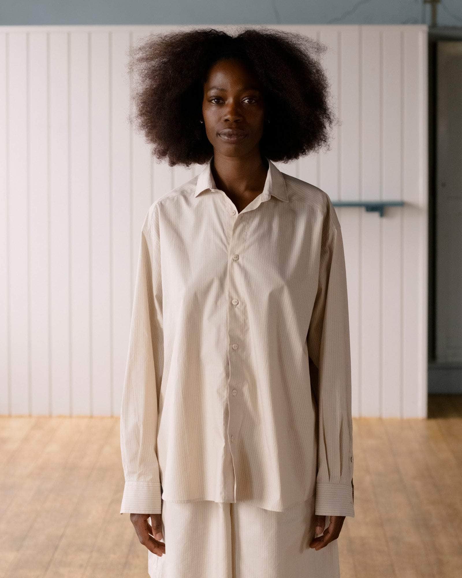 BASERANGE WOVEN CLAUDE SHIRT