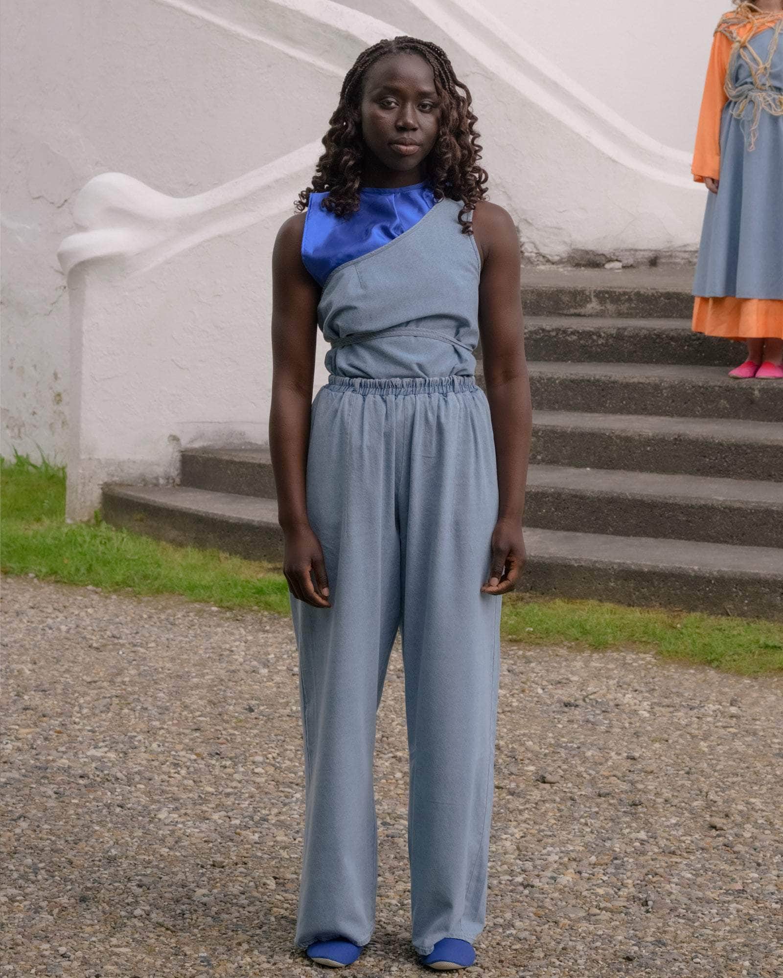 BASERANGE WOVEN CRAVAT PANTS