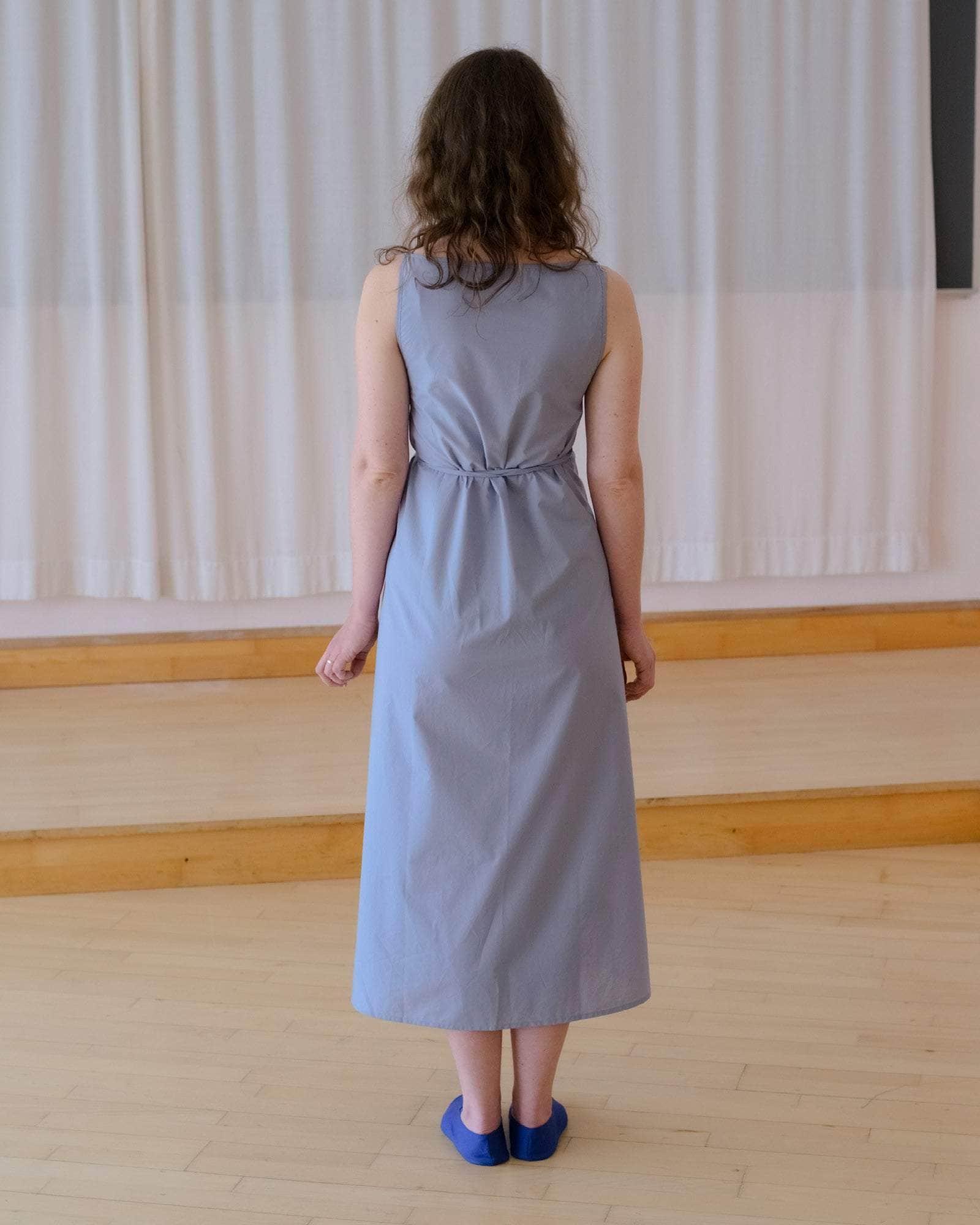 Baserange Organic Cotton Poplin Decti Dress, NELSON BLUE / XS - Sustainable clothing for women Baserange Organic Cotton Poplin Decti Dress, NELSON BLUE / XS - Sustainable clothing for women