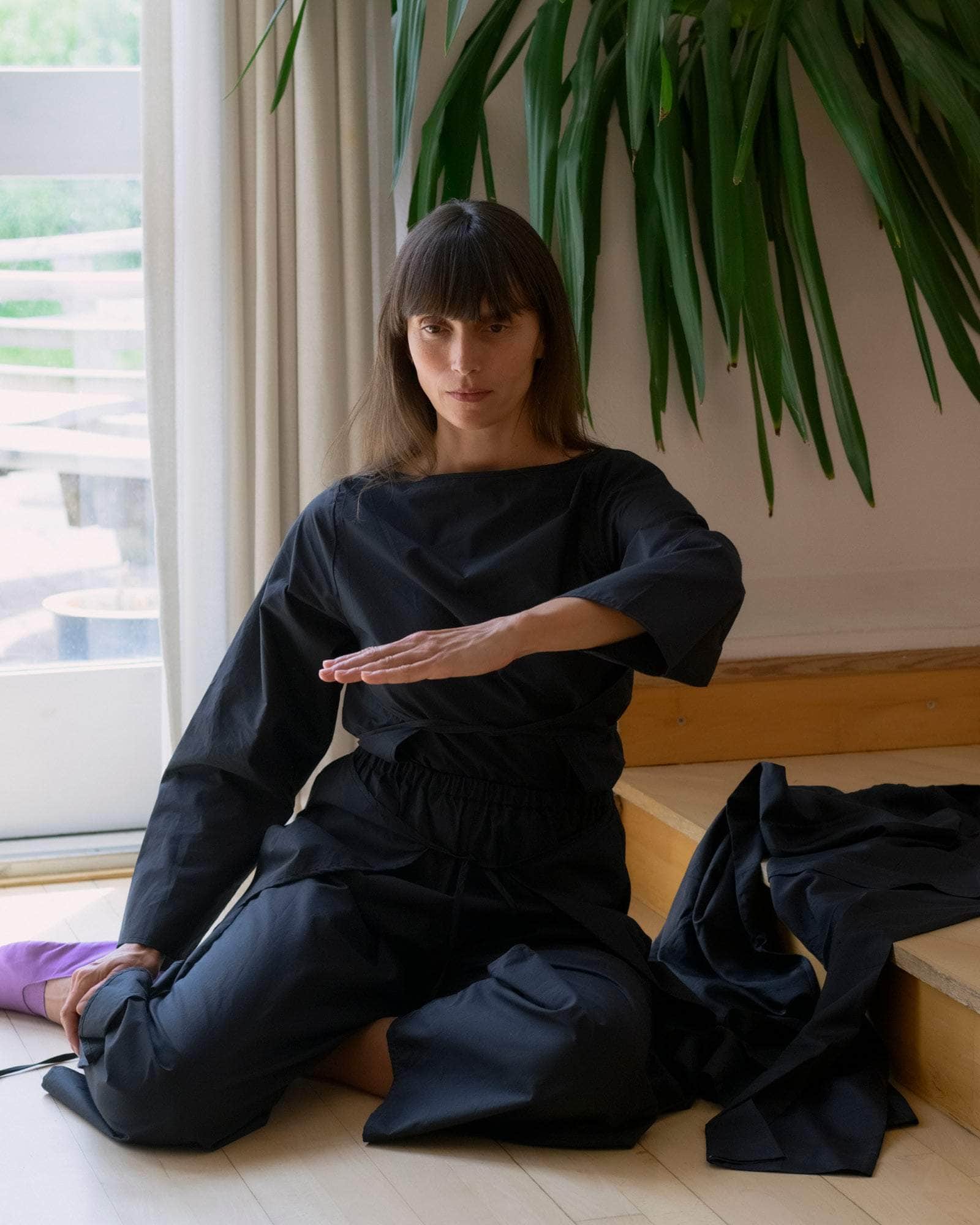 BASERANGE WOVEN DECTI PANTS