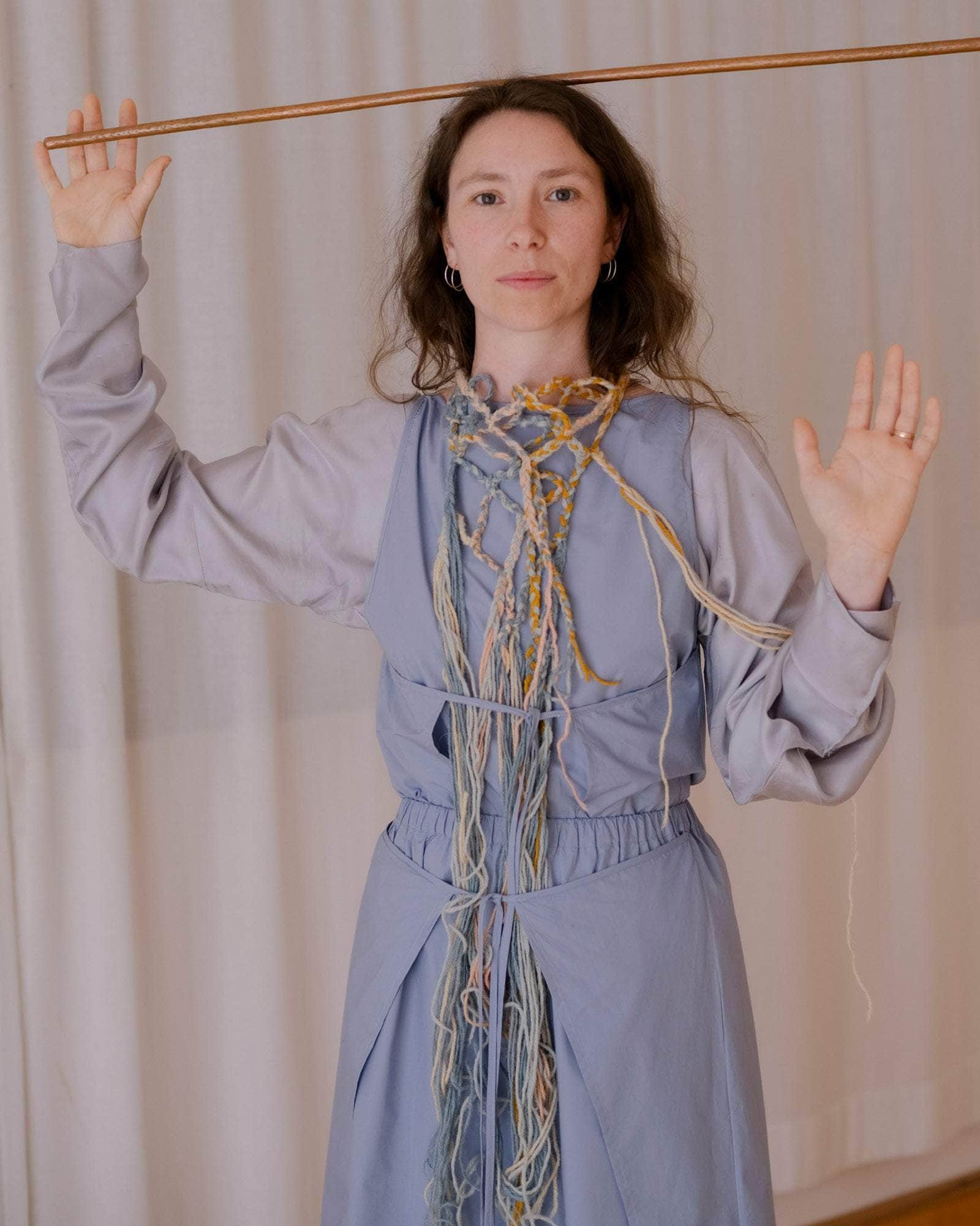 BASERANGE WOVEN DECTI TOP