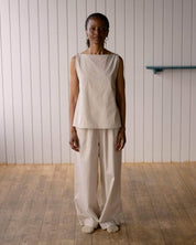 BASERANGE WOVEN DECTI TOP