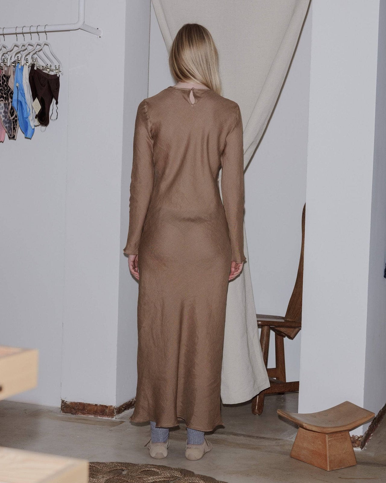 BASErange DYDINE LONGSLEEVE DRESS - www.oronero.net