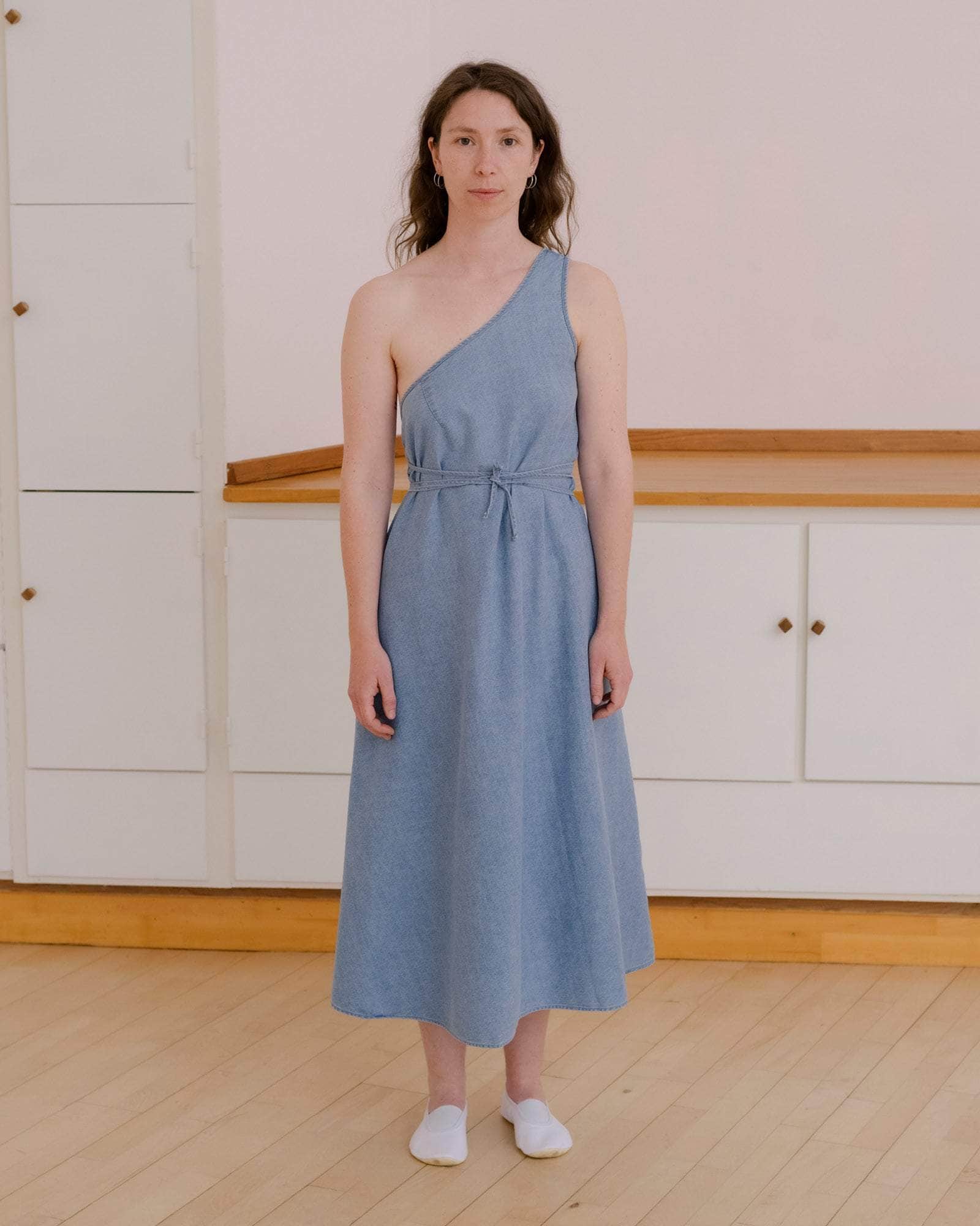 BASERANGE WOVEN EYE DRESS