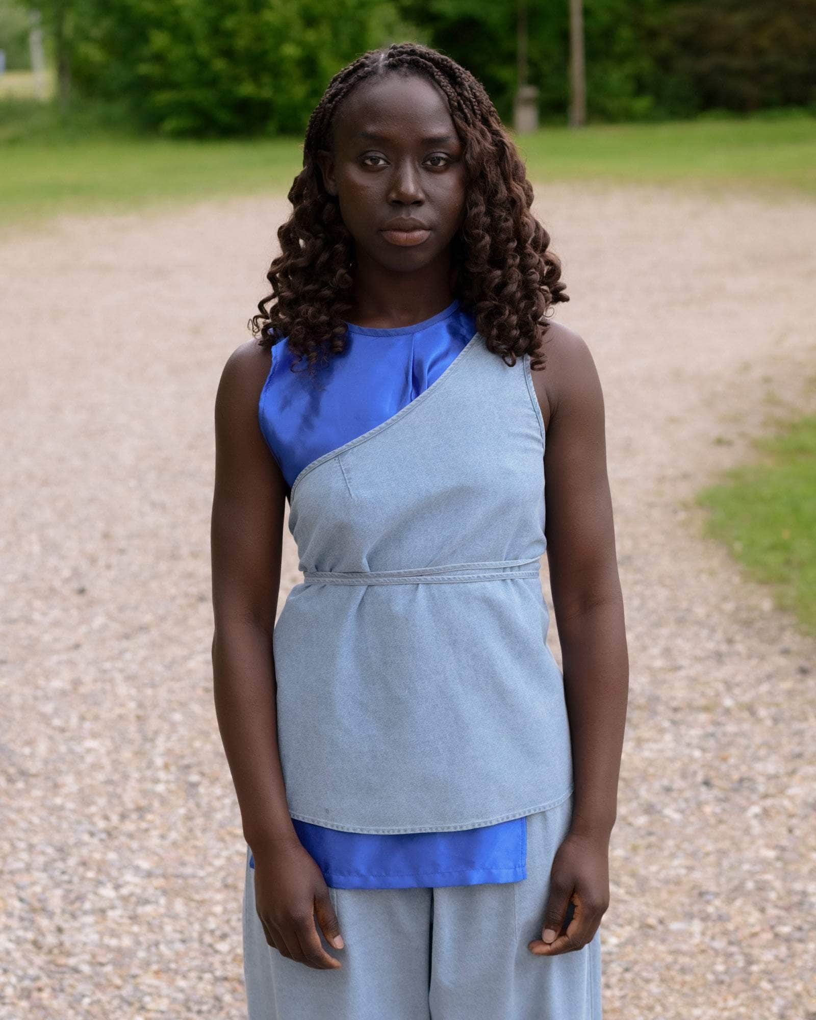 BASERANGE WOVEN EYE TOP